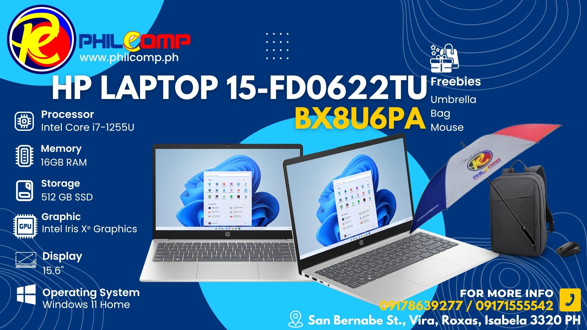 HP LAPTOP 15 - FD0622TU-BX8U6PA - Philcomp Computer Center