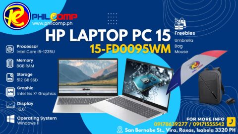 HP LAPTOP PC 15-FD0095WM