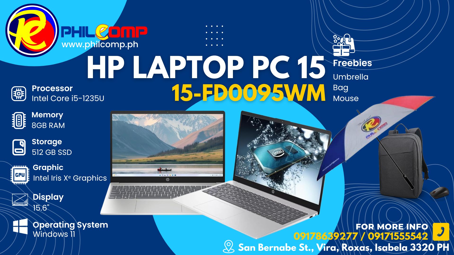 HP LAPTOP PC 15-FD0095WM - Philcomp Computer Center