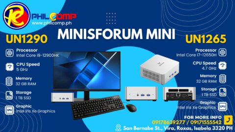MINISFORUM MINI PC - UN1290 & UN1265