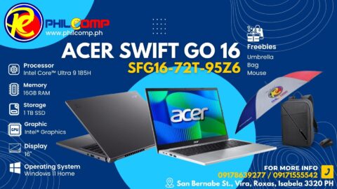 ACER SWIFT GO 16 - SFG16-72T-95Z6