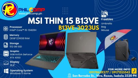 MSI THIN 15 B13VE - B13VE-3023US