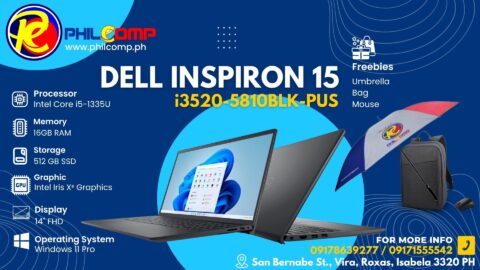 DELL INSPIRON 15 - i3520-5810BLK-PUS